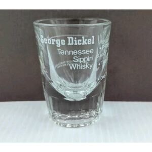 GEORGE DICKEL Tennessee Sippin' Whiskey Shot Glass 1 2 3 Sips Measuring Glass